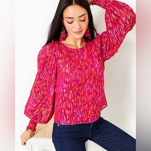 Lilly Pulitzer Alfreda Long Sleeve Top - Size 16